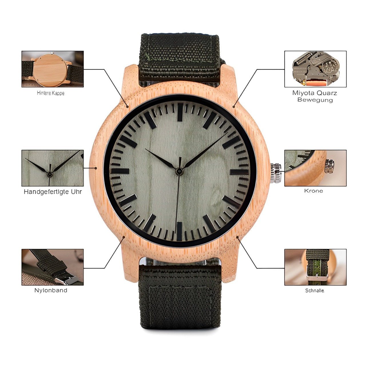 Bamboo Timepiece - Ridewood